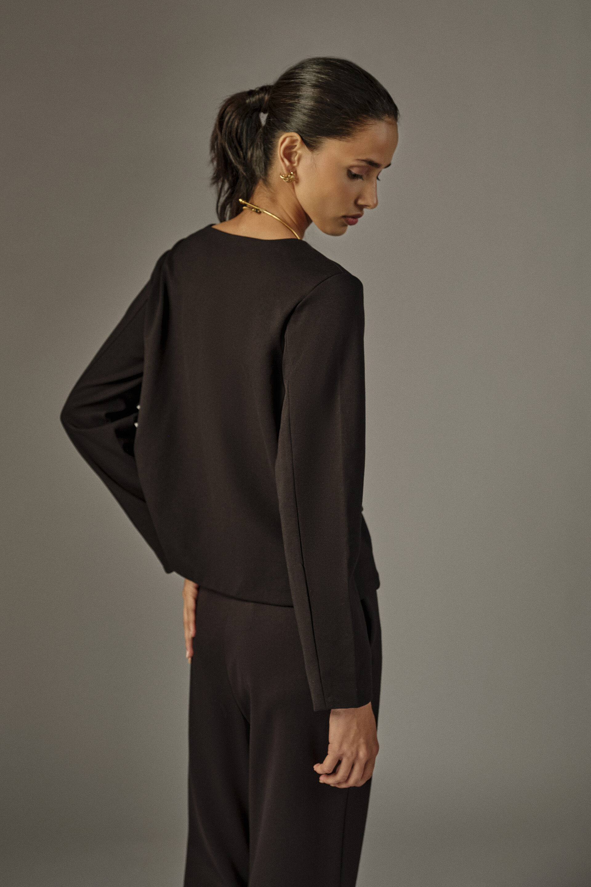 Workwear Jacket in Black, Black, image 6